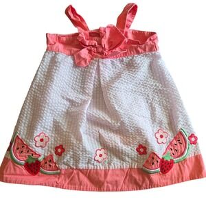 Start Up Kids‎ Girls Pink Seersucker Watermelon Strawberry Dress 3T A5061401